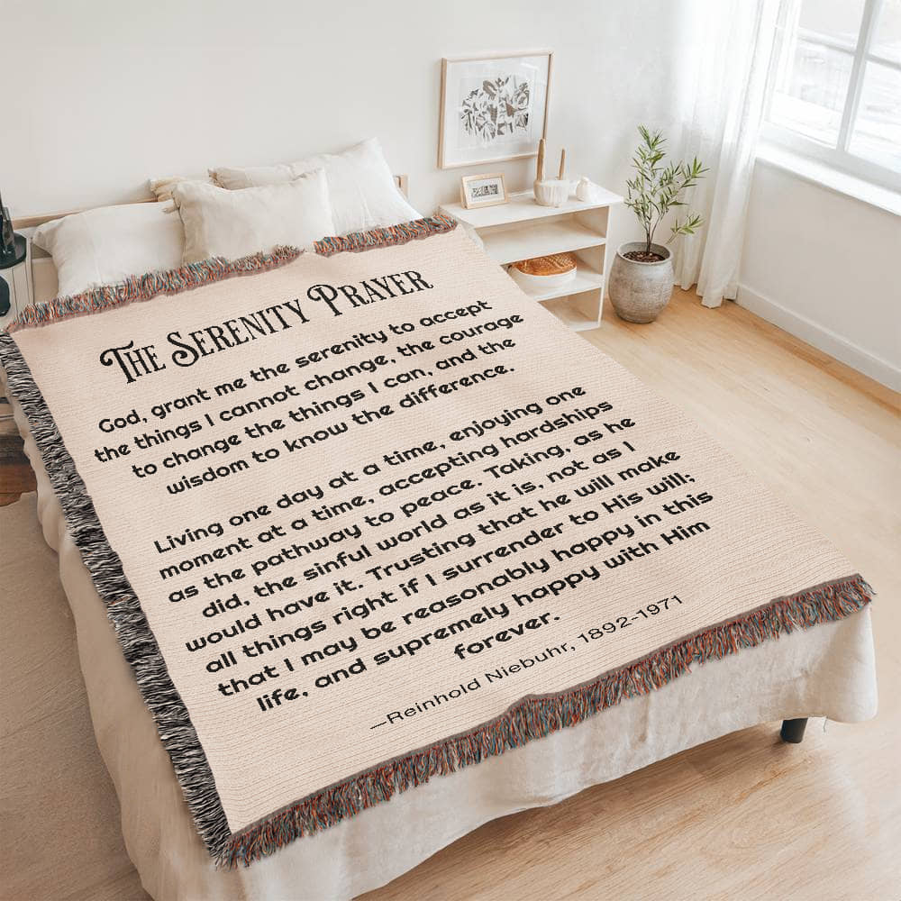 ShineOn Fulfillment Blanket 60" x 80" Serenity Prayer Blanket