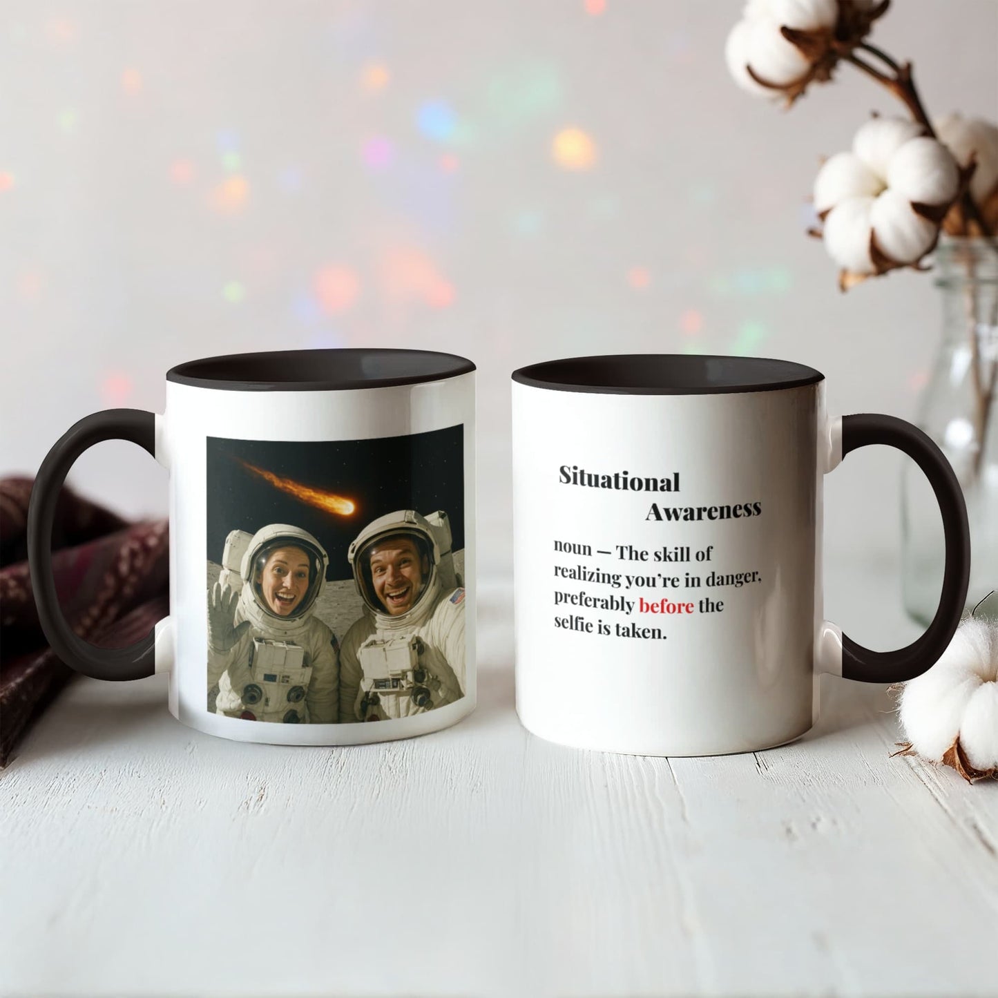 ShineOn Fulfillment Drinkware 11 oz. / Black Meteor Situational Awareness Coffee Mug - GHR1175