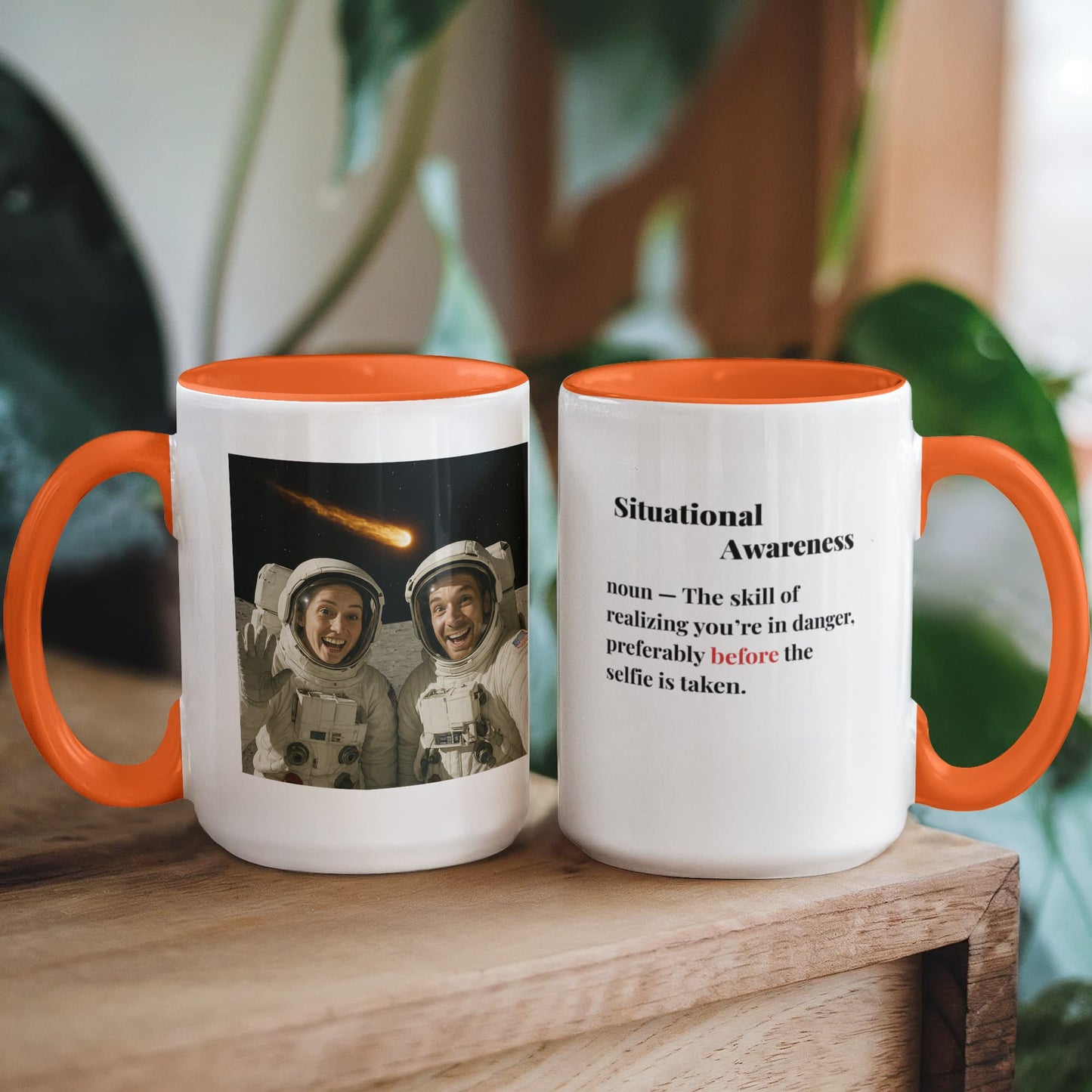 ShineOn Fulfillment Drinkware 15 oz. / Orange Meteor Situational Awareness Coffee Mug - GHR1175