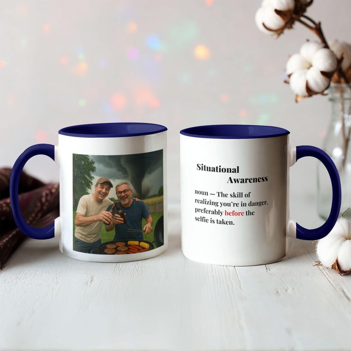ShineOn Fulfillment Drinkware BBQ Situational Awareness Coffee Mug - GHR1163