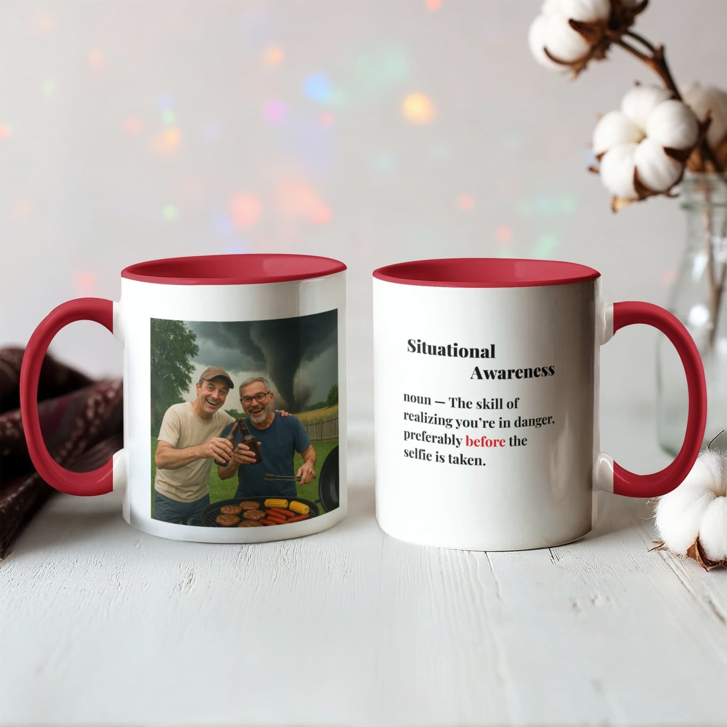 ShineOn Fulfillment Drinkware BBQ Situational Awareness Coffee Mug - GHR1163