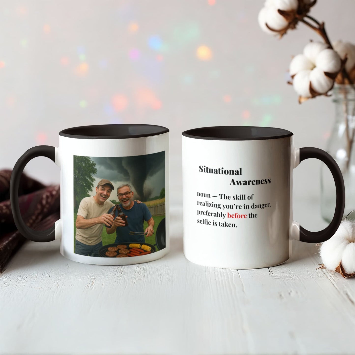 ShineOn Fulfillment Drinkware BBQ Situational Awareness Coffee Mug - GHR1163