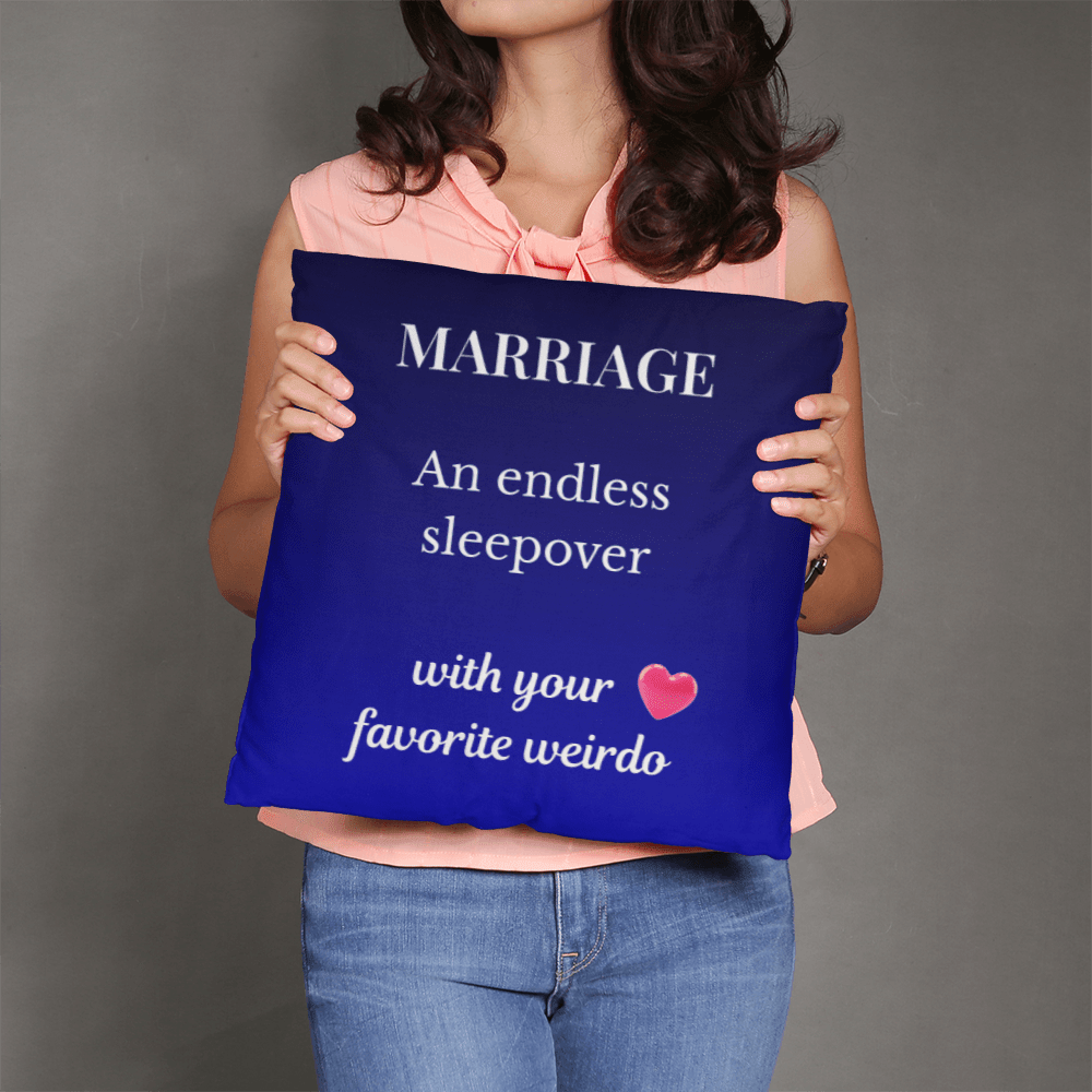 ShineOn Fulfillment Jewelry 16" x 16" Marriage Pillow – Classic Pillow - GHR1211