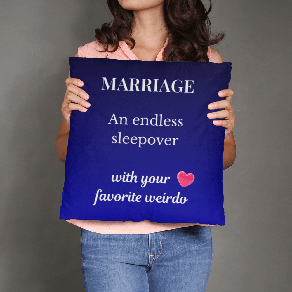 ShineOn Fulfillment Jewelry 18" x 18" Marriage Pillow – Classic Pillow - GHR1211