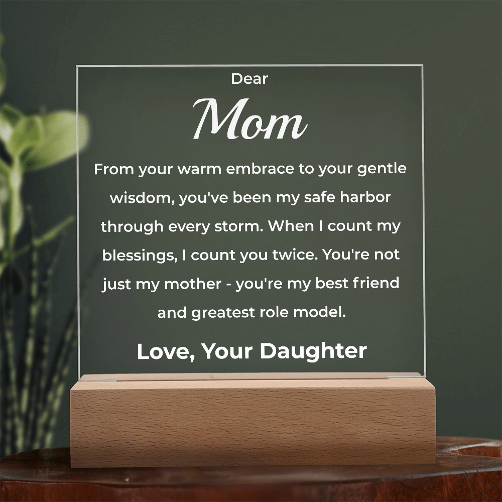 ShineOn Fulfillment Jewelry Battery Powered LED Base Dear Mom from Daughter