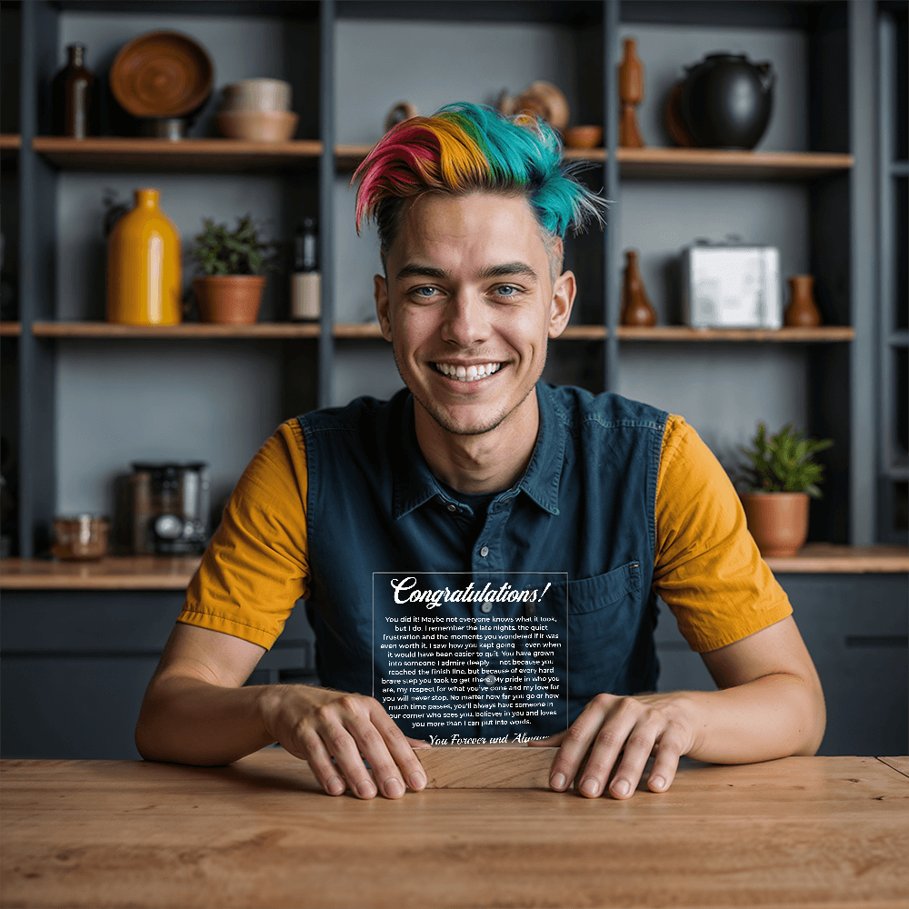 ShineOn Fulfillment Jewelry Congratulations! - LED Acrylic Plaque - GHR1080