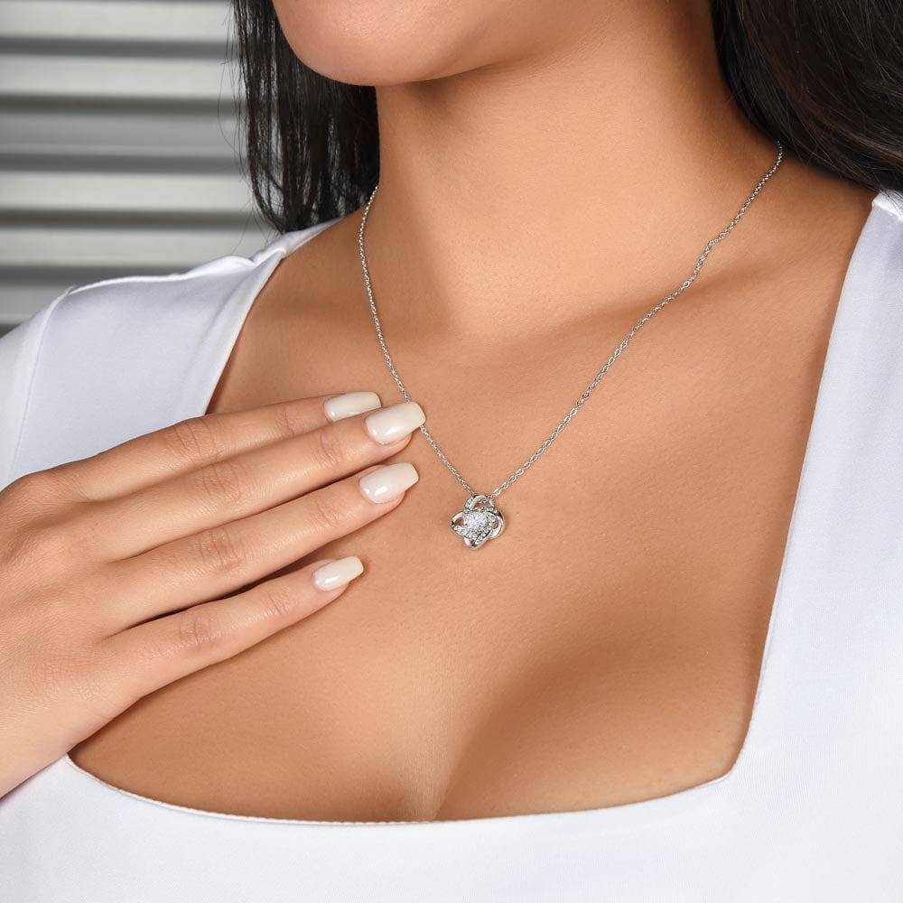 ShineOn Fulfillment Jewelry Congratulations! - Love Knot Necklace - GHR1079