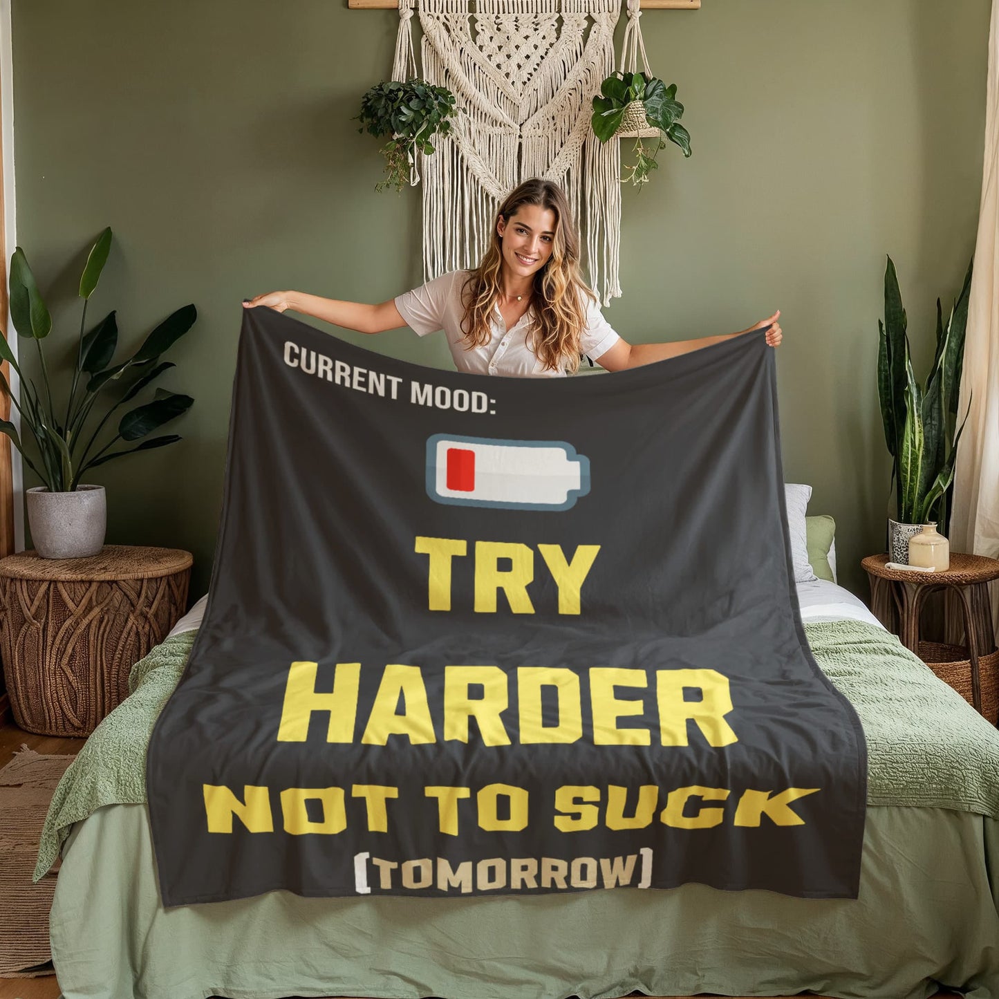 ShineOn Fulfillment Jewelry Funny Coral Fleece Blanket - GHR1244