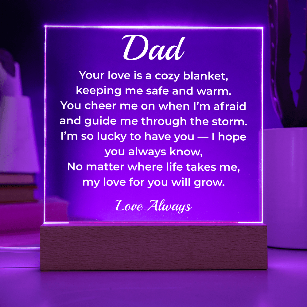 ShineOn Fulfillment Jewelry To Dad Everlasting Love - LED Acrylic Plaque - GHR1111