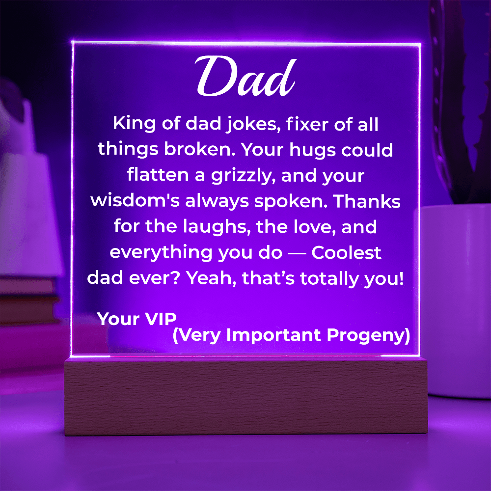 ShineOn Fulfillment Jewelry To Dad Hilarious - LED Acrylic Plaque - GHR1114