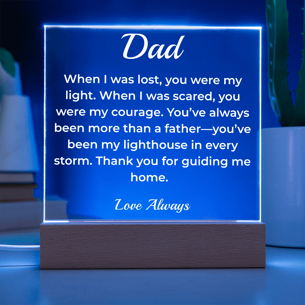 ShineOn Fulfillment Jewelry To Dad The Lighthouse - LED Acrylic Plaque - GHR1129