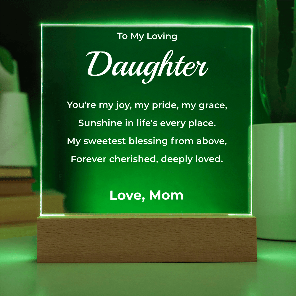 ShineOn Fulfillment Jewelry To Daughter From Mom - LED Plaque