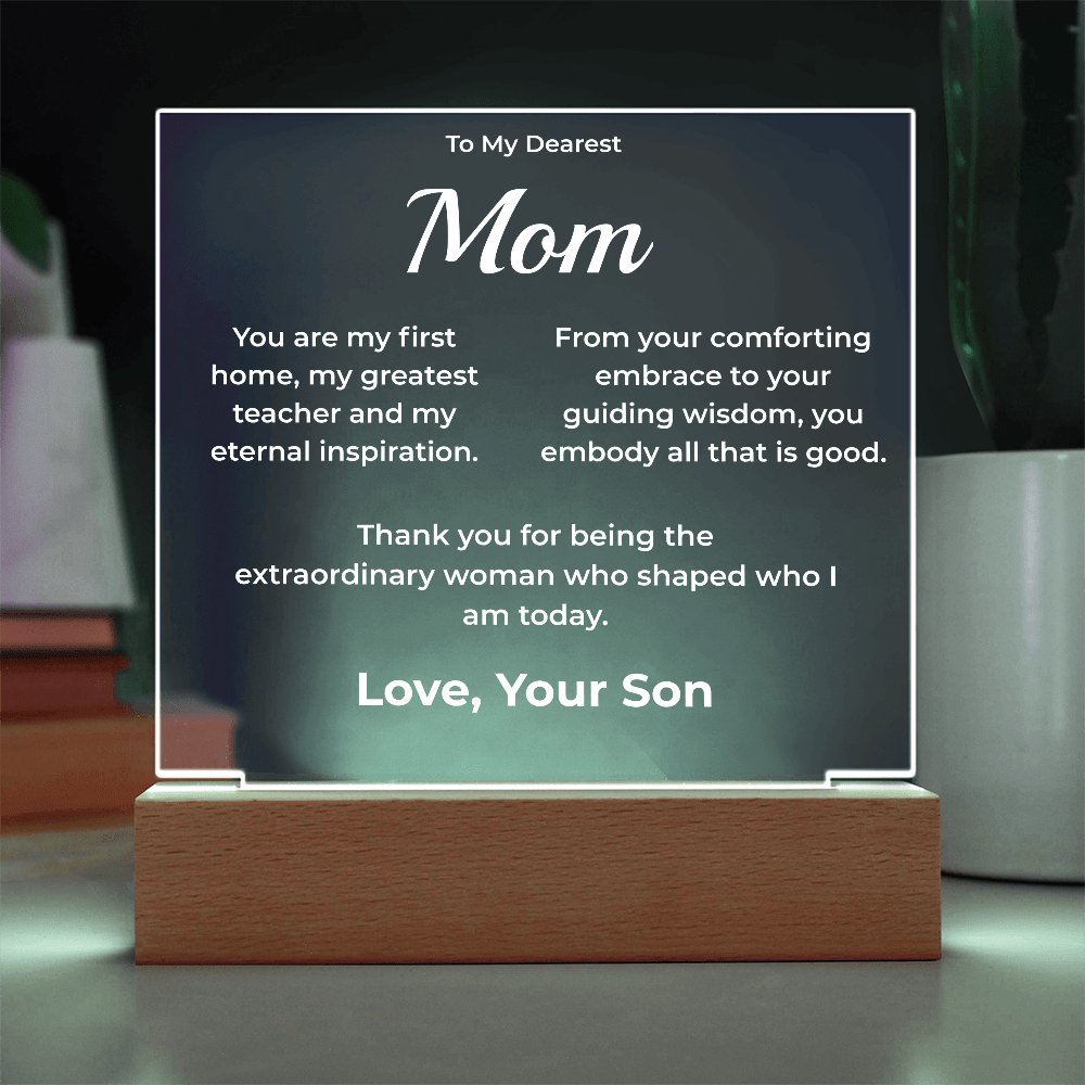ShineOn Fulfillment Jewelry To Mom from Son Plaque