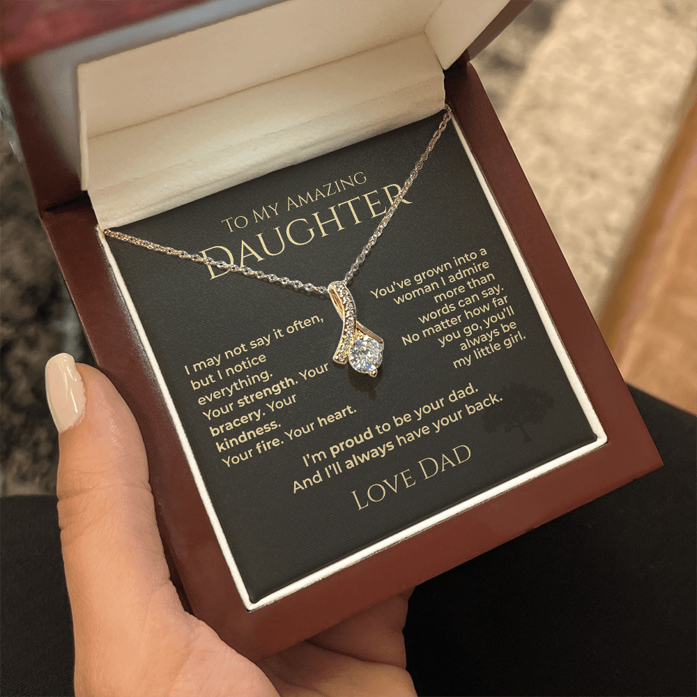 ShineOn Fulfillment Jewelry To My Amazing Daughter - Alluring Beauty Necklace - GHR1188