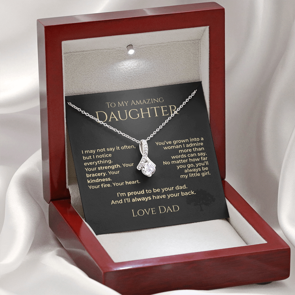 ShineOn Fulfillment Jewelry To My Amazing Daughter - Alluring Beauty Necklace - GHR1188