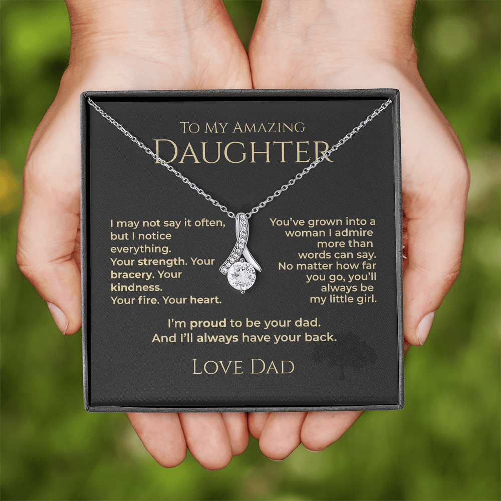 ShineOn Fulfillment Jewelry To My Amazing Daughter - Alluring Beauty Necklace - GHR1188