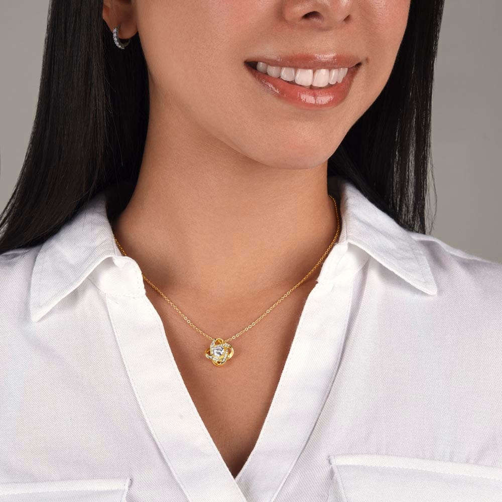 ShineOn Fulfillment Jewelry To My Amazing Daughter From Dad - Black Love-knot Necklace