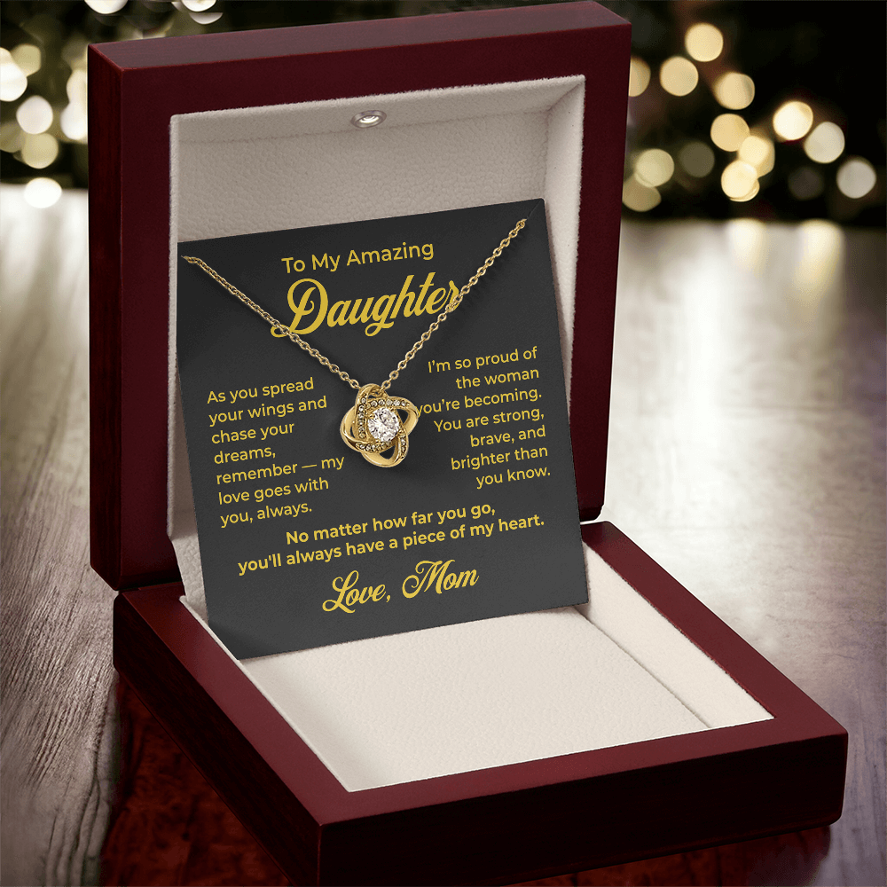 ShineOn Fulfillment Jewelry To My Amazing Daughter - Love Knot Necklace - GHR1185