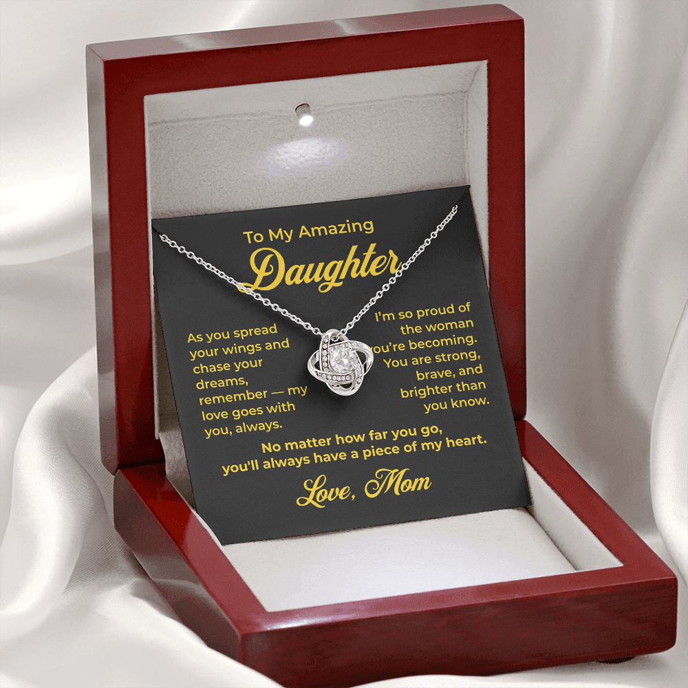 ShineOn Fulfillment Jewelry To My Amazing Daughter - Love Knot Necklace - GHR1185