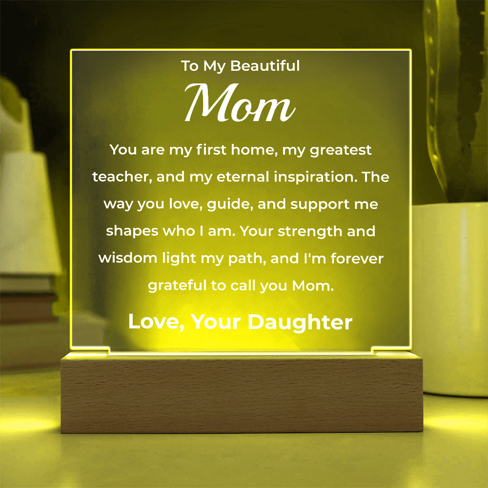 ShineOn Fulfillment Jewelry To My Beautiful Mom From Daughter - Plaque