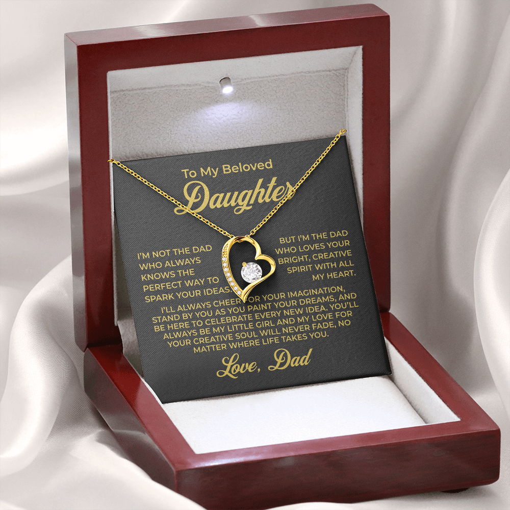 ShineOn Fulfillment Jewelry To My Beloved Daughter - Forever Love Necklace - GHR1093