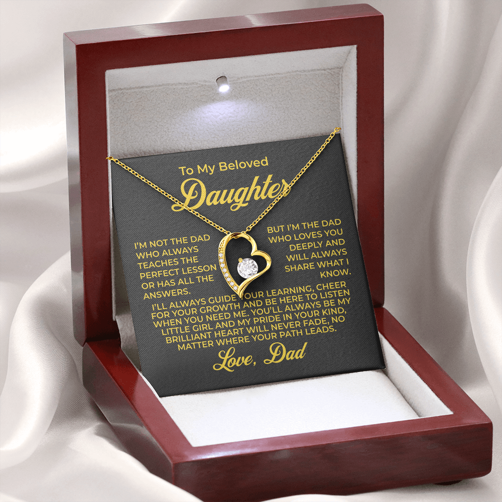 ShineOn Fulfillment Jewelry To My Beloved Daughter - Forever Love Necklace - GHR1102