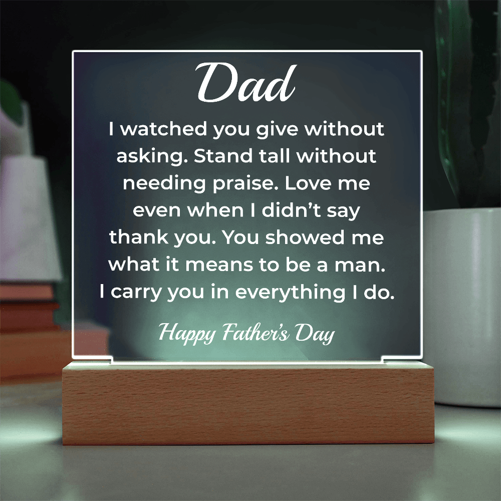 ShineOn Fulfillment Jewelry To My Dad – LED Acrylic Plaque - GHR1137