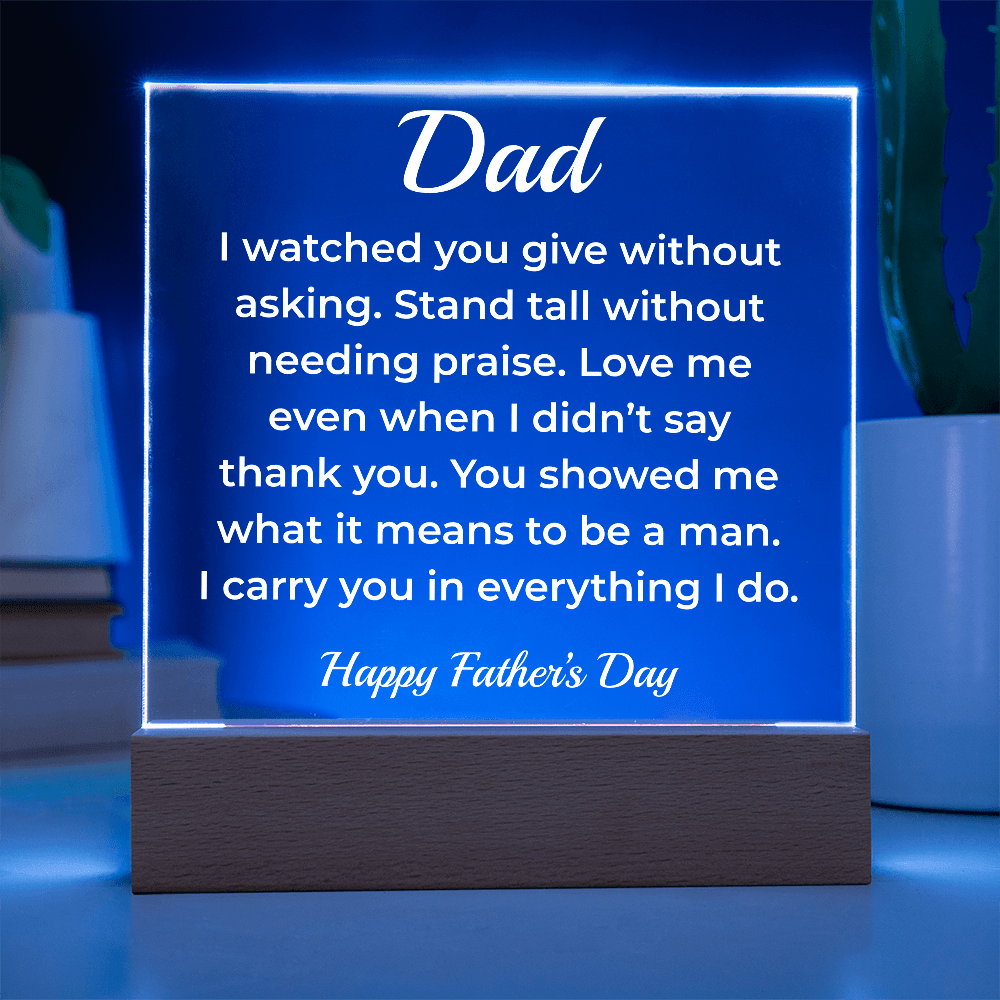 ShineOn Fulfillment Jewelry To My Dad – LED Acrylic Plaque - GHR1137