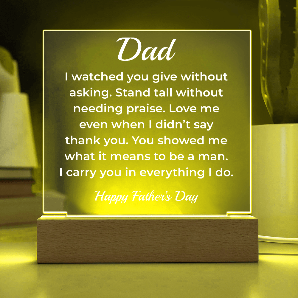 ShineOn Fulfillment Jewelry To My Dad – LED Acrylic Plaque - GHR1137