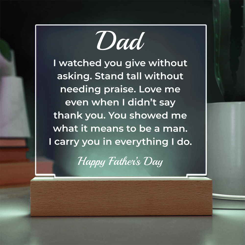 ShineOn Fulfillment Jewelry To My Dad – LED Acrylic Plaque - GHR1137