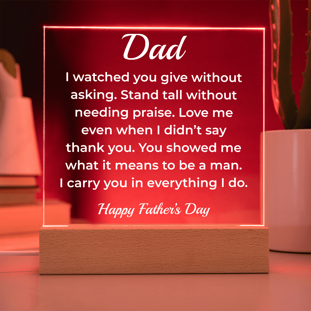 ShineOn Fulfillment Jewelry To My Dad – LED Acrylic Plaque - GHR1137