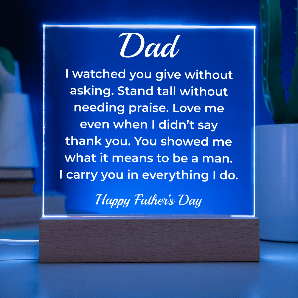 ShineOn Fulfillment Jewelry To My Dad – LED Acrylic Plaque - GHR1137