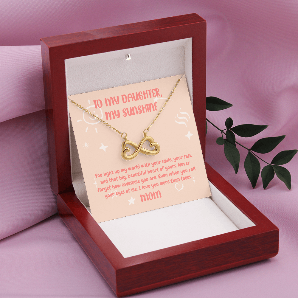 ShineOn Fulfillment Jewelry To My Daughter, My Sunshine - Endless Love Necklace - GHR1158