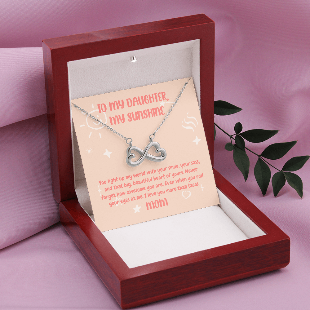 ShineOn Fulfillment Jewelry To My Daughter, My Sunshine - Endless Love Necklace - GHR1158