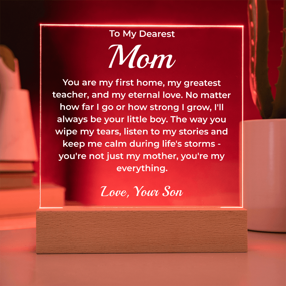 ShineOn Fulfillment Jewelry To My Dearest Mom - LED Acrylic Plaque - GHR1081