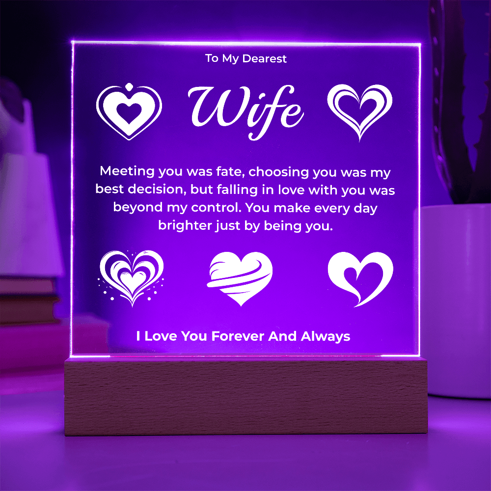 ShineOn Fulfillment Jewelry To My Dearest Wife Plaque