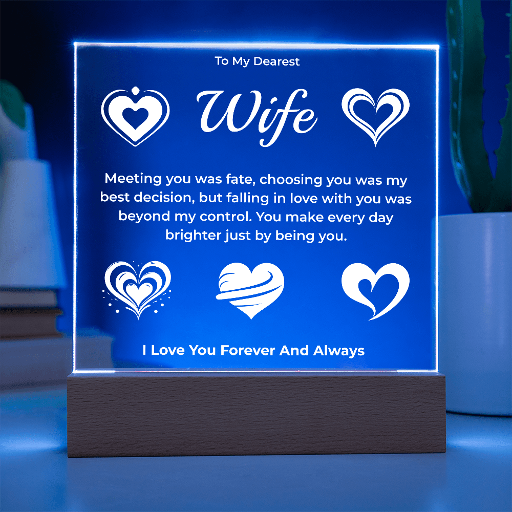 ShineOn Fulfillment Jewelry To My Dearest Wife Plaque