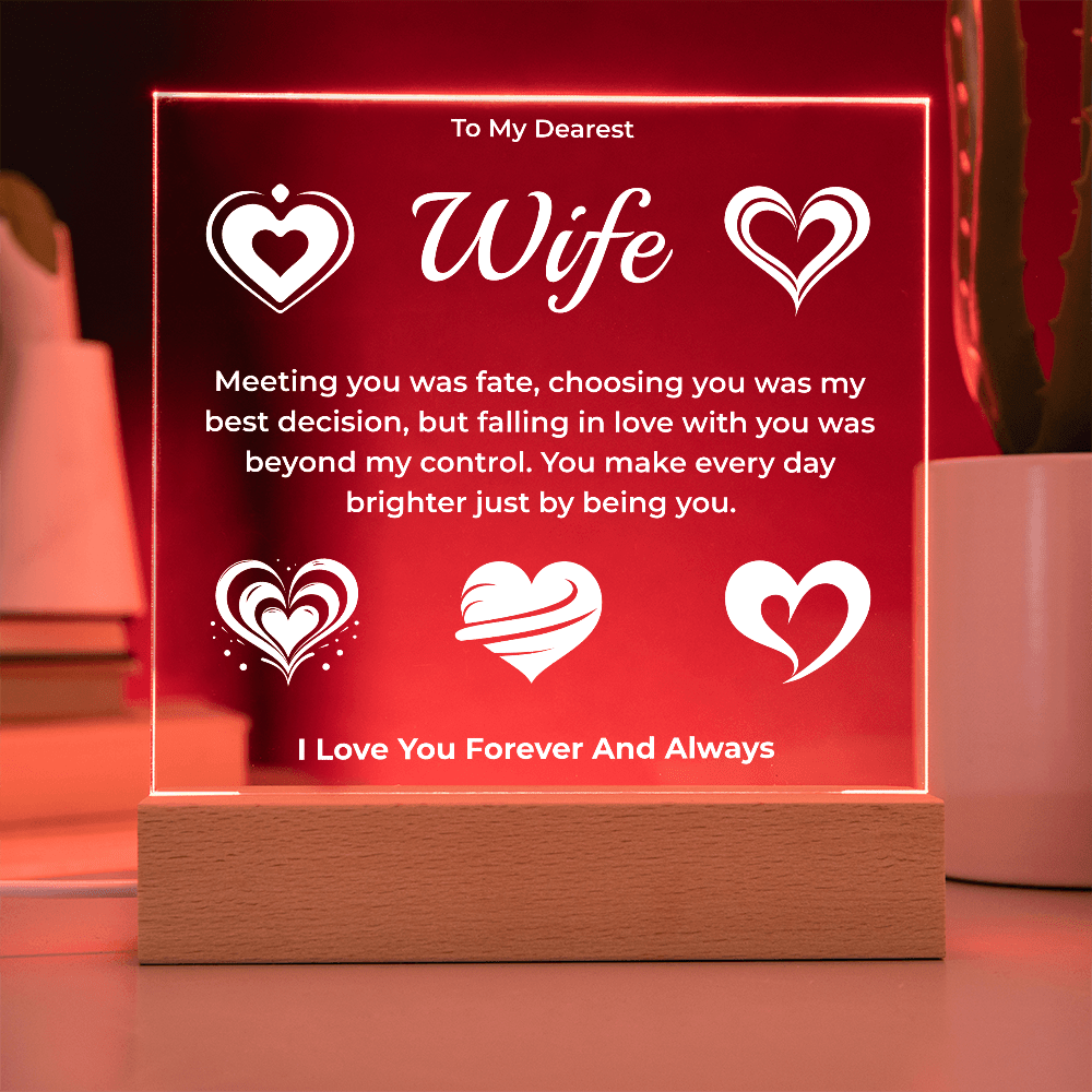 ShineOn Fulfillment Jewelry To My Dearest Wife Plaque