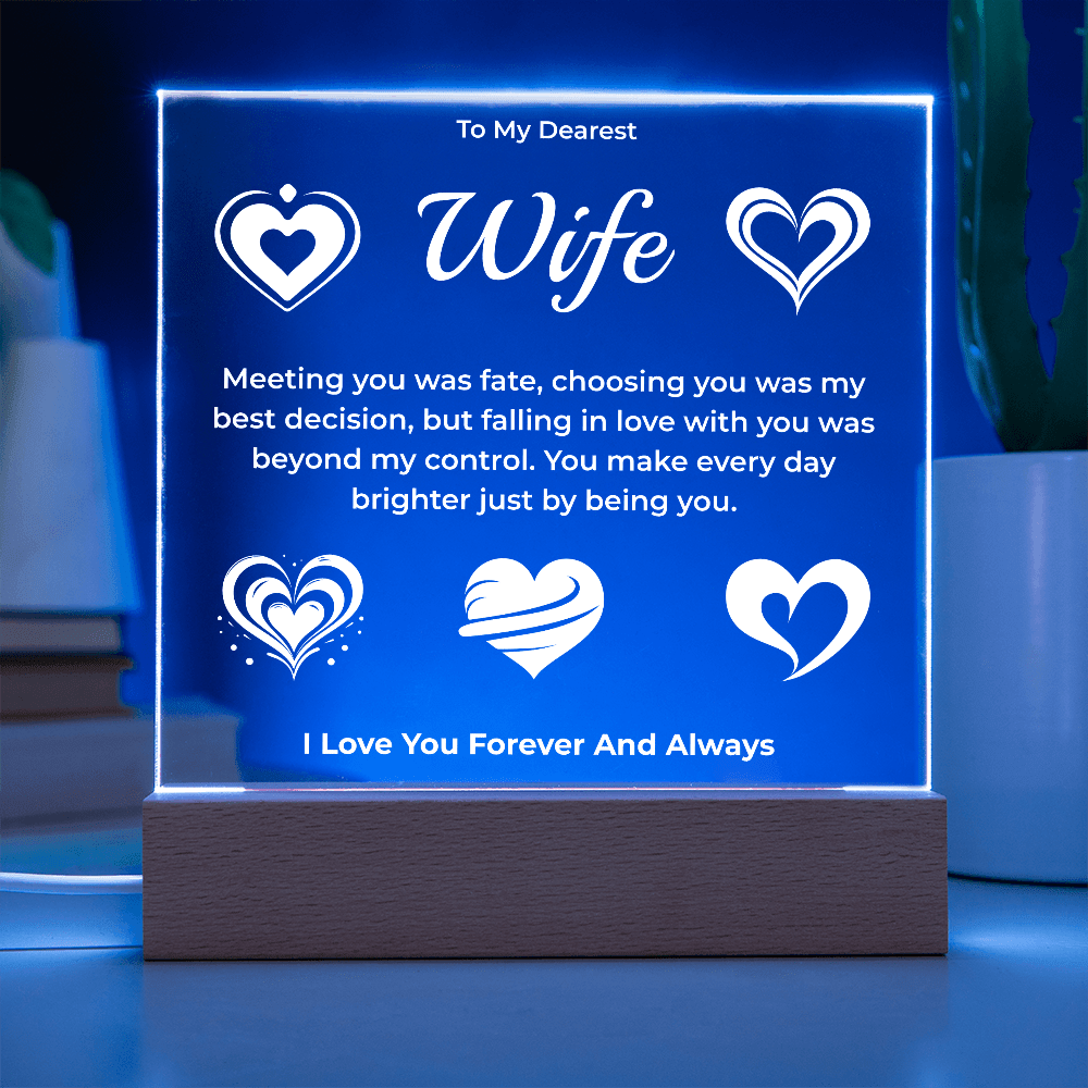 ShineOn Fulfillment Jewelry To My Dearest Wife Plaque