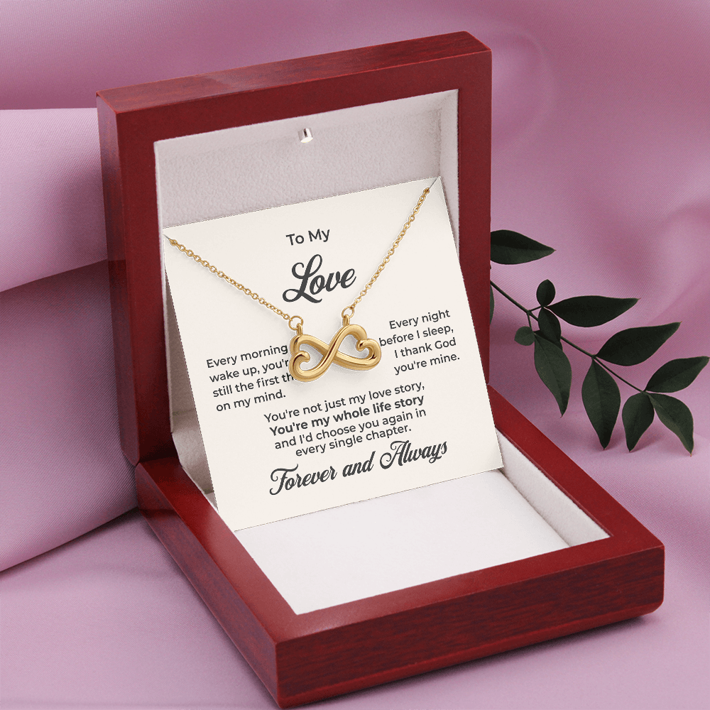 ShineOn Fulfillment Jewelry To My Love - Endless Love Necklace - GHR1159