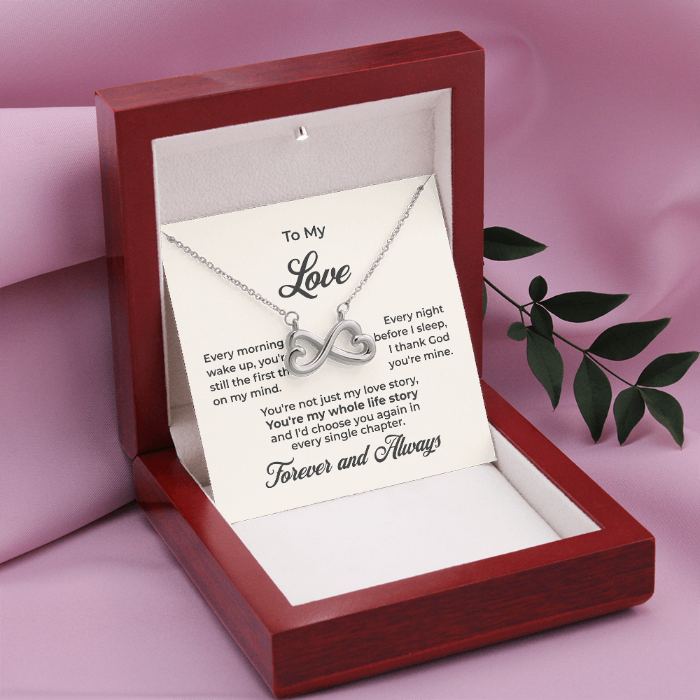 ShineOn Fulfillment Jewelry To My Love - Endless Love Necklace - GHR1159