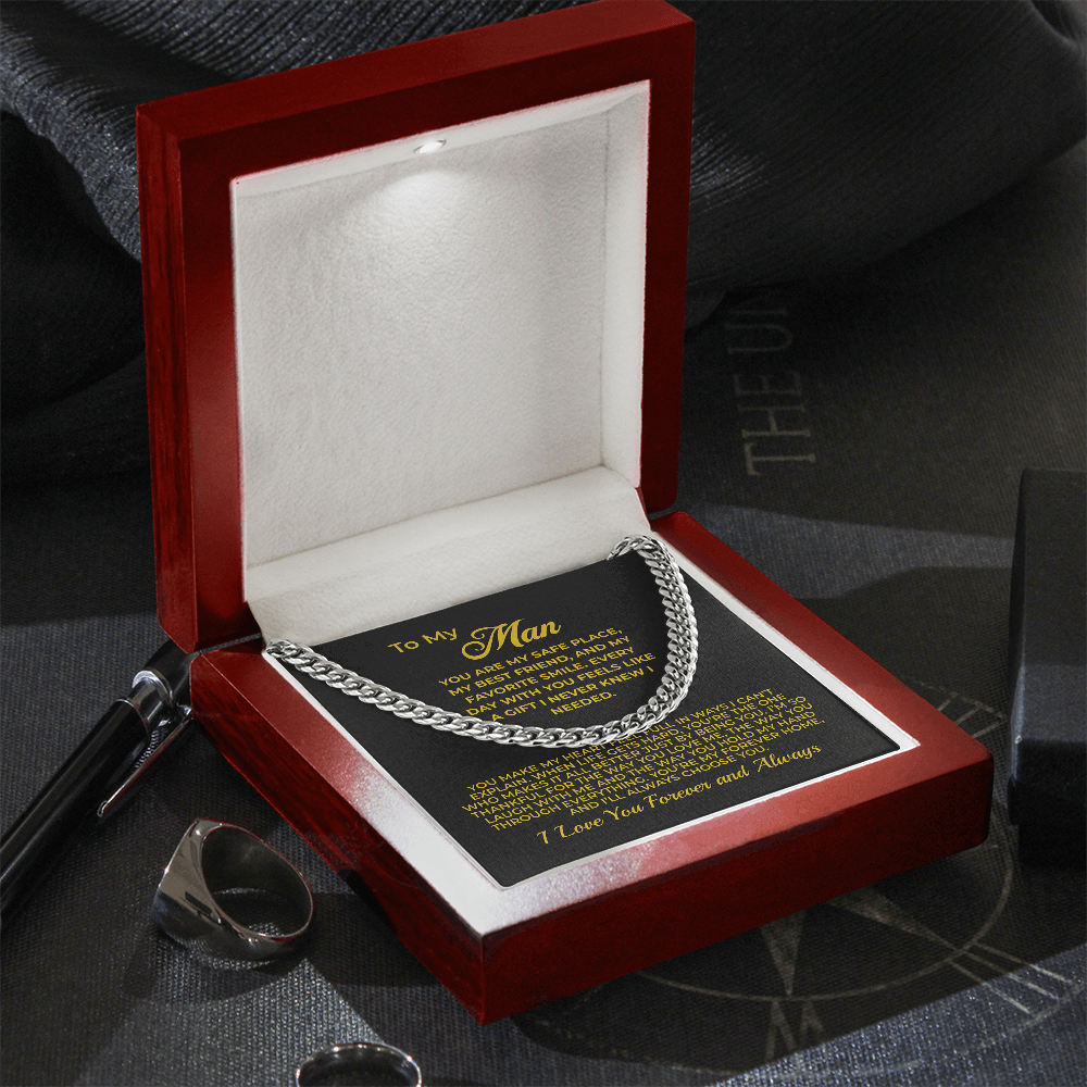 ShineOn Fulfillment Jewelry To My Man - Cuban Chain Necklace - GHR1105