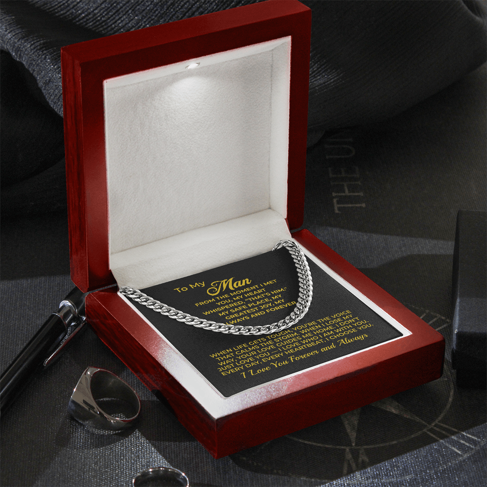 ShineOn Fulfillment Jewelry To My Man - Cuban Chain Necklace - GHR1106