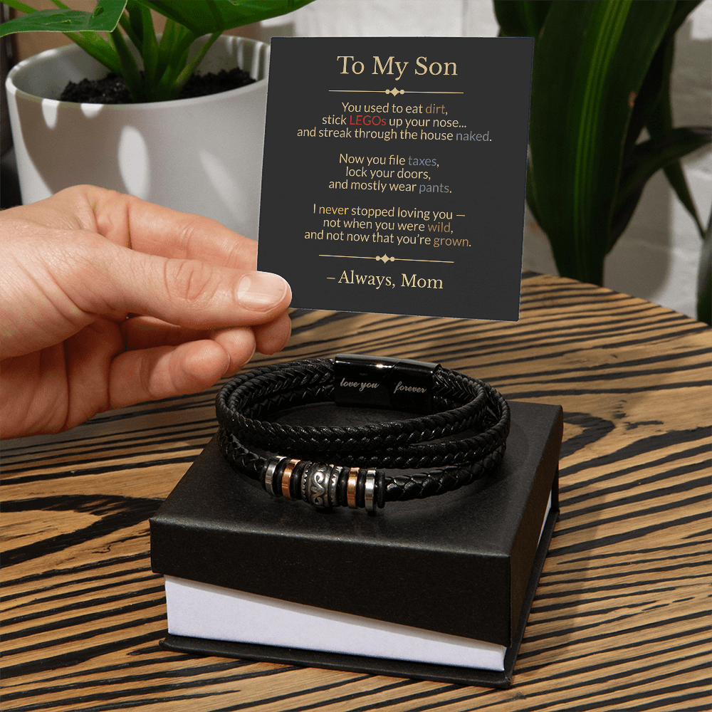 ShineOn Fulfillment Jewelry To My Son – From Wild to Grown, and Always Loved - GHR1186