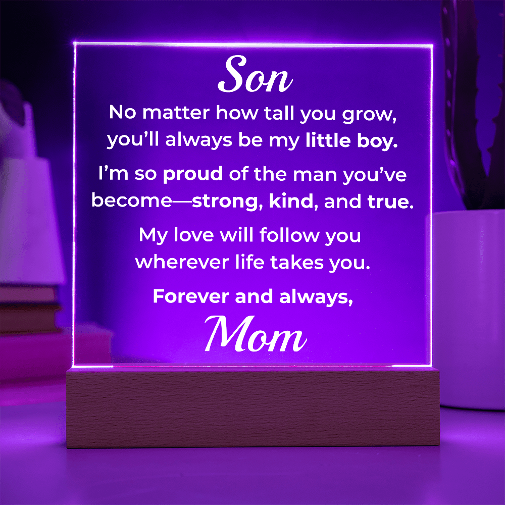 ShineOn Fulfillment Jewelry To My Son – LED Acrylic Plaque - GHR1197