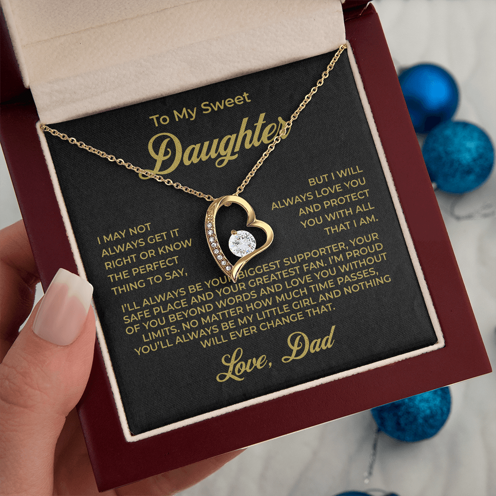 ShineOn Fulfillment Jewelry To My Sweet Daughter - Forever Love Necklace - GHR1075