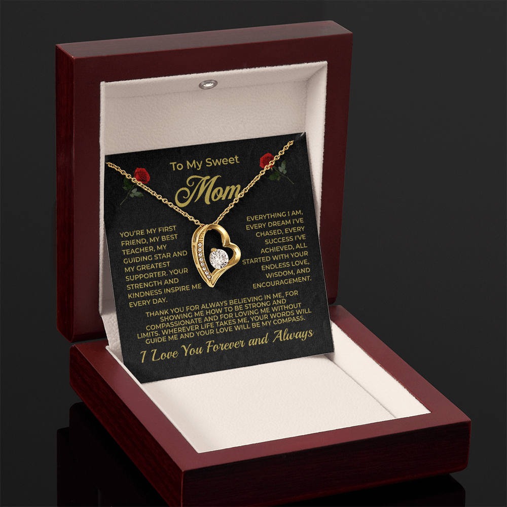 ShineOn Fulfillment Jewelry To My Sweet Mom - Forever Love Necklace - GHR1084