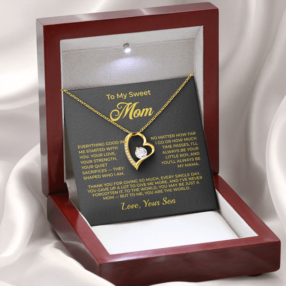 ShineOn Fulfillment Jewelry To My Sweet Mom - Forever Love Necklace - GHR1098