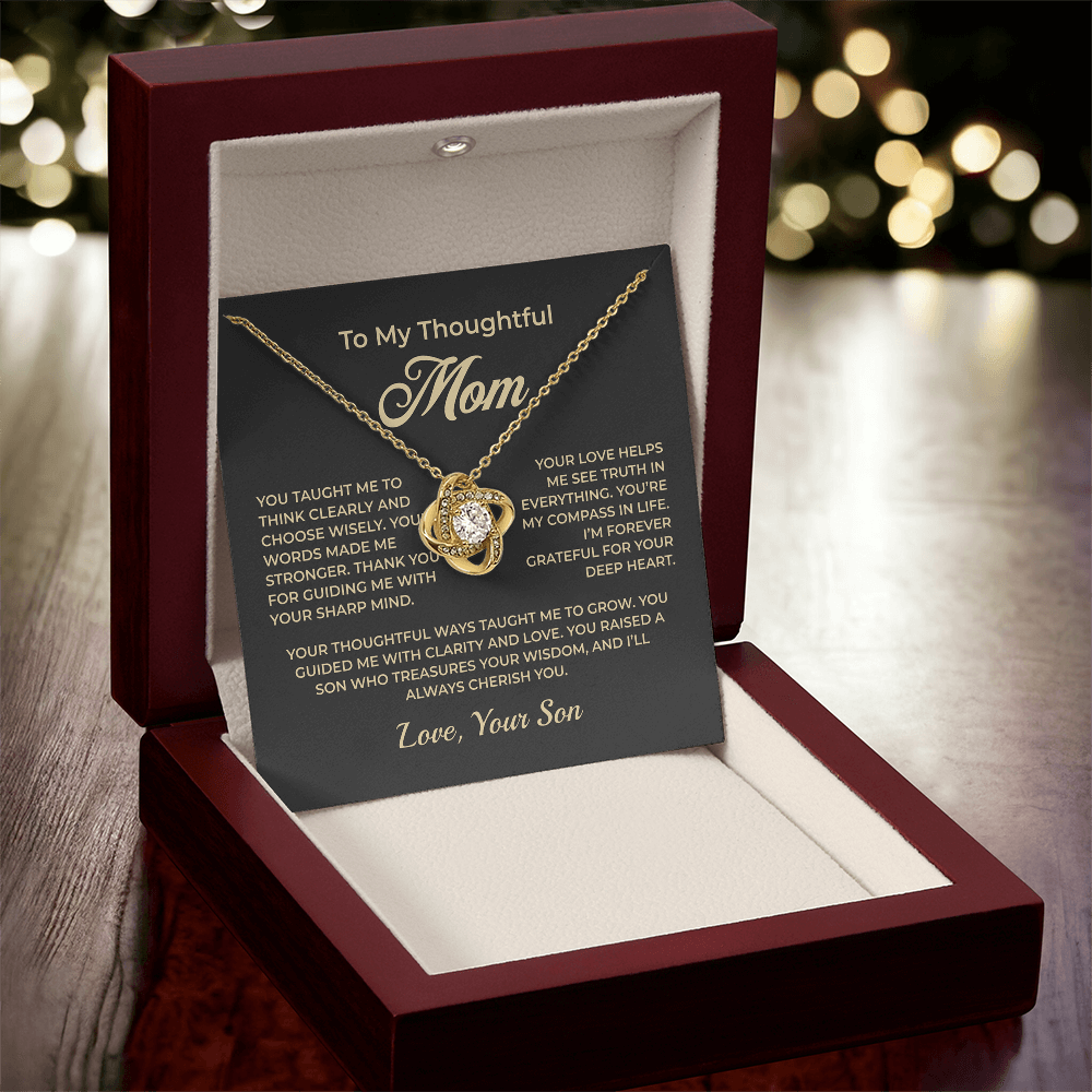 ShineOn Fulfillment Jewelry To My Thoughtful Mom - Love Knot Necklace - GHR1154