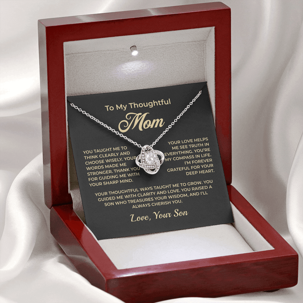 ShineOn Fulfillment Jewelry To My Thoughtful Mom - Love Knot Necklace - GHR1154